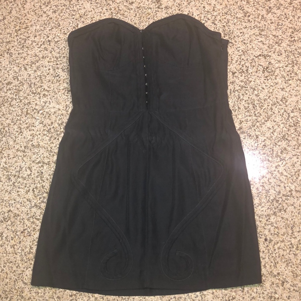 Gray mini dress